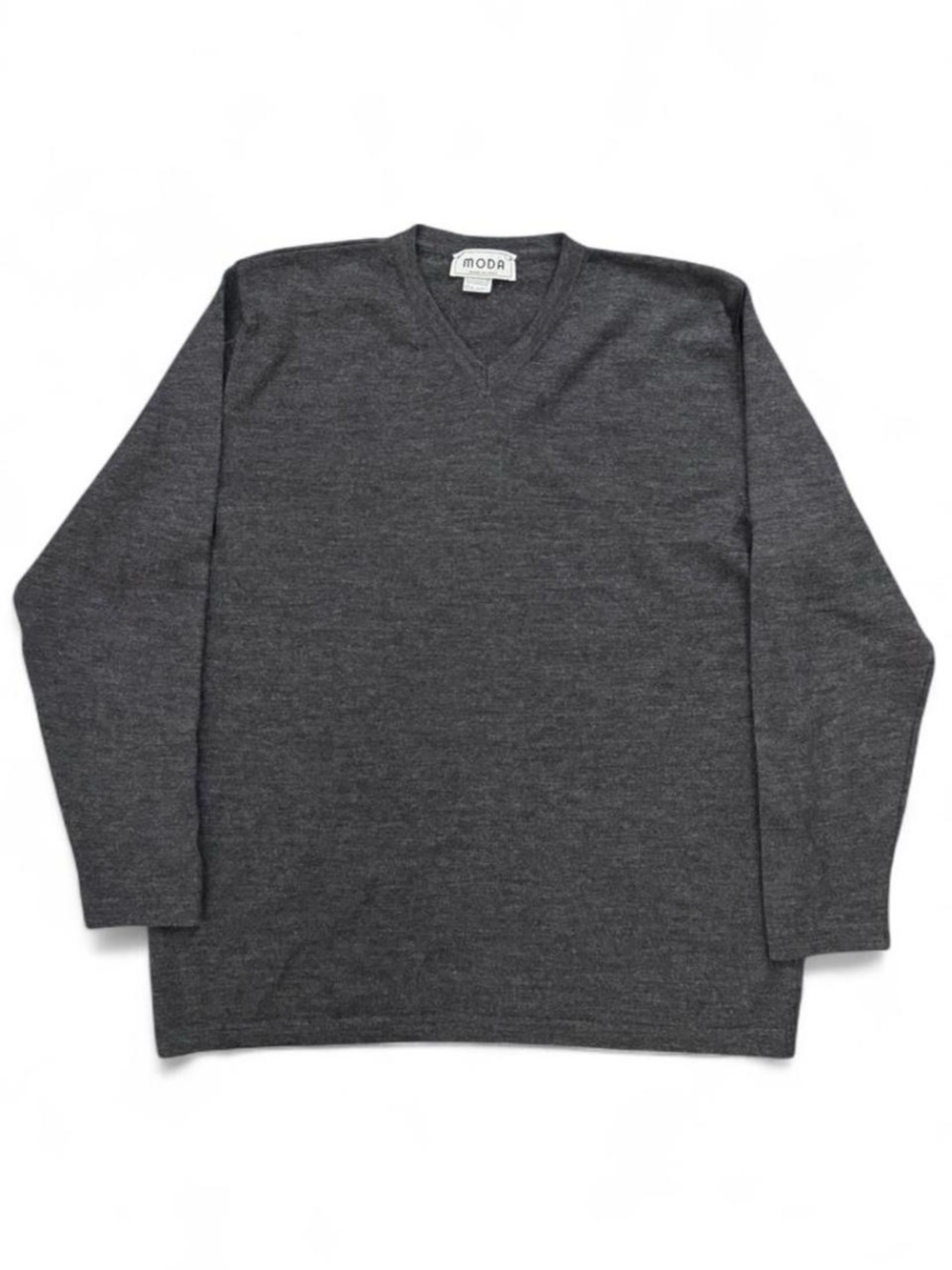 Moda Men's Charcoal V-Neck Sweater